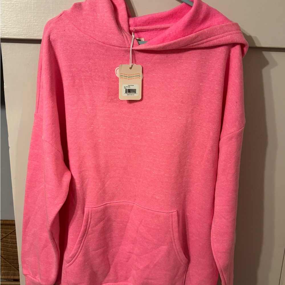 Stoney Clover Lane Pink Oversized Long Sleeve Hoodie